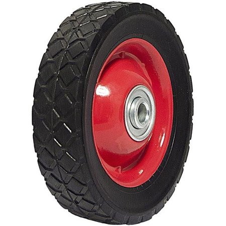 MADICO Madico F20708 6 in. Semi-Pneumatic Tire; Black & Red F20708